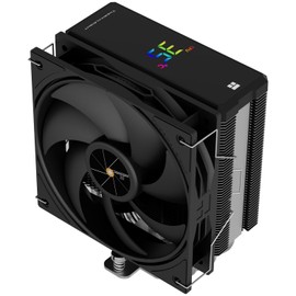 Thermalright Assassin X 120R Digital Black CPU Cooler Air with 4X6mm HeatPipes, Digital Screen Top Cover,PWM Fan Heatsink CPU Cooler,151mm High, for AM5 and Intel lga1700/1851/1150/1151/1200