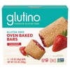 Glutino Gluten Free Oven Baked Bar, Strawberry, Naturally Flavored, 5