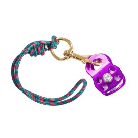 NOTCH CMI MICRO PULLEY W/ SWIVEL SNAP & TETHER - UP TO 1/2" ROPE  - ARBORIST CLIMBING