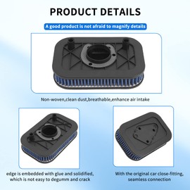 AHL 29331-04 HD-8834 Air Filter Compatible with Harley XL1200R Sportster Roadster 74 CI 2004-2008,XL1200L Sportster Low 74 CI 2006-2011,XL1200N Sportster Nightster 74 CI 2007 2008 2009-2012