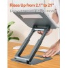 tounee Laptop Stand for Desk Adjustable Height, Telescopic 360 Rotating