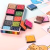 DazSpirit 20 Colours Ink Pads, Non-Toxic Rainbow Stamp Pad, Fingerprint