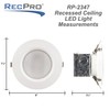 RecPro RV 6" 12V LED Recessed Ceiling Light | 6