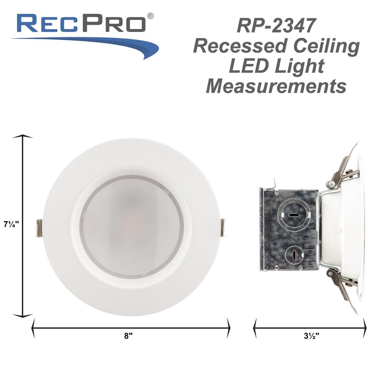 RecPro RV 6" 12V LED Recessed Ceiling Light | 6