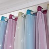 Star Curtains Stars Blackout Curtains for Kids Girls Bedroom Living