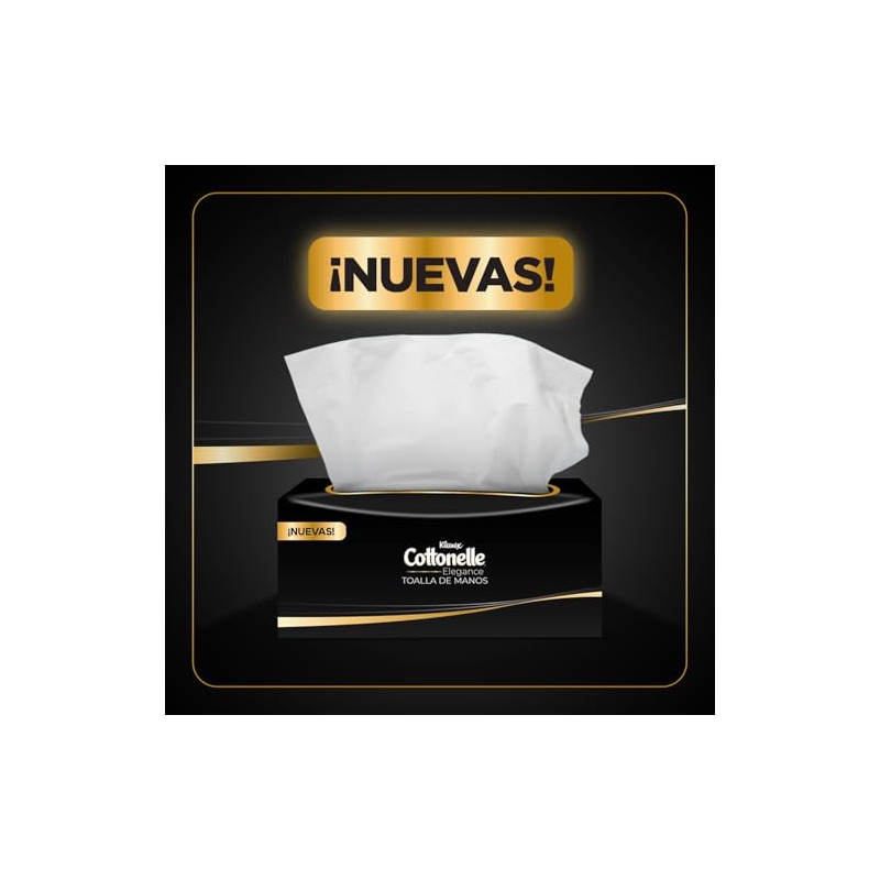 Kleenex Cottonelle, Toalla para Manos Elegance, Paquete con 200 hojas