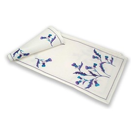 Justina Claire Table Runner (Large) in a Scottish Thistle Bute Design