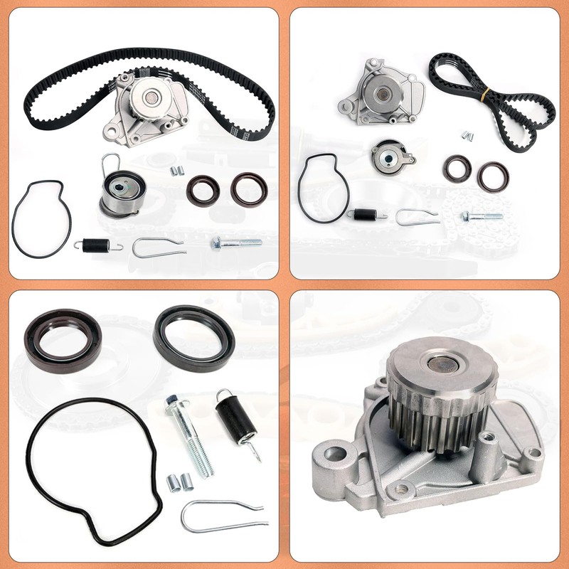ISINSWIFT Engine Timing Belt Kit with Water Pump Compatible with