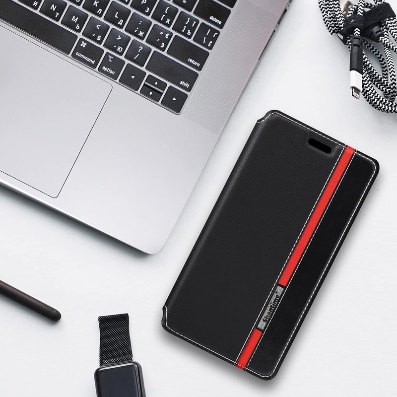Colorblock Invisible Magnetic PU Leather Flip Case Compatible with IIIF150