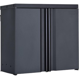 Sandusky Lee RTA281426-BLK Steel Wall Cabinet with Adjustable Shelf, Bolt Free Design, 14" Depth x 28" Width x 26" Height, Black