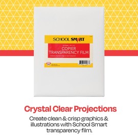 School Smart 8-1/2 x 11 in Copier Film Without Sensing Strip, Pack of 100, Transparency - 079880,Blue