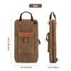 Damero Waxed Canvas Drumstick Bag, Mallet Storage Bag with Handle