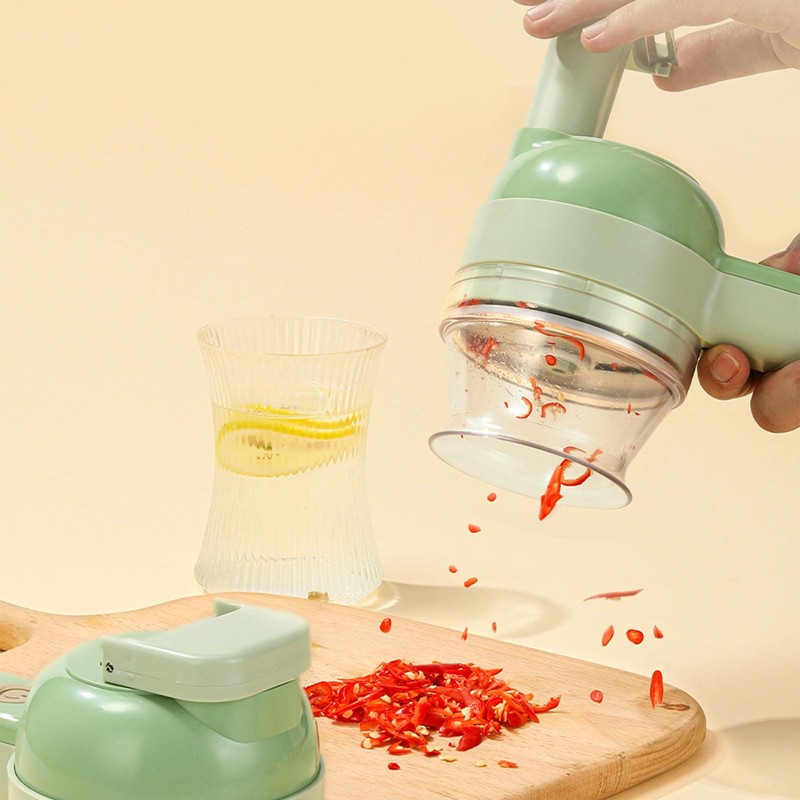 5 in 1 portable handheld electric vegetable cutting machine,Electric Vegetable