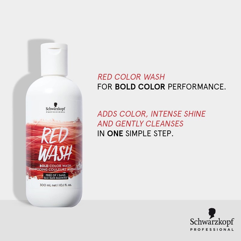Schwarzkopf Bold ColorWash Red, Pintura acrílica, color rojo - 300