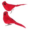 10Pcs Red Foam Handmade Artificial Simulated Bird Yard Lawn Garden