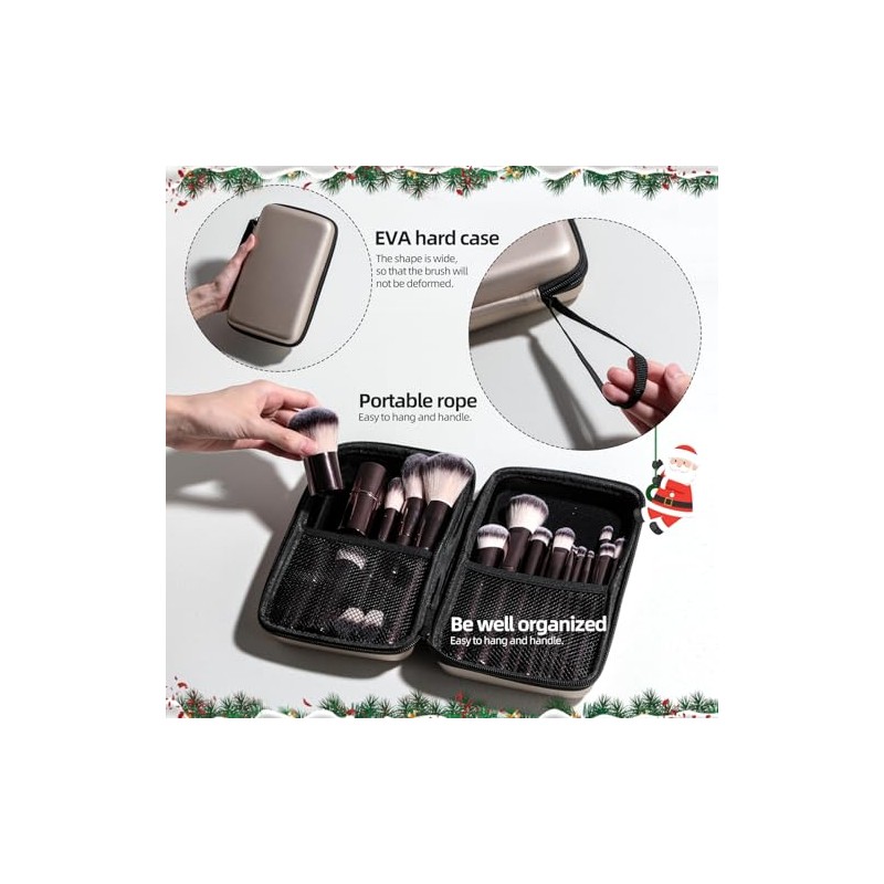 Professional Makeup Brushes BS-MALL With Travel Case - Kabuki Brush