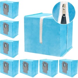 VACUSHOP 8 Pack Reusable Dust Bags Compatible with Roborock S8 Pro Ultra, S8+, Q5+, Q7+, Q7 Max+，S7 Max Ultra Robot Vacuum, 2.5 L Large Capacity