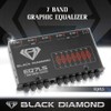 Black Diamond EQ7LS 7-Band Stereo Equalizer/Crossover Pre Amp Equalizer Car