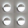 YUNLEX 4 Pack Stair Lights Indoor, 2.6" Small Stick on