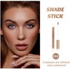 Crema Contorno Stick Líquido Bronzer y Highlighter Maquillaje Facial, Highlighting&Contouring