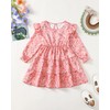 Toddler Girl Clothes Fall Winter Dresses Cute Pink Long Sleeve