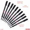 OMEGA Plus 925 Ballpoint Pens, BLACK, Fine Point (0.7 mm),