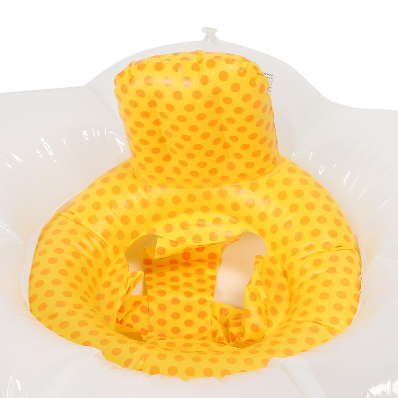 Children Inflatable Swimming Ring with Safety Seat Flower Shape Pool