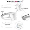 NVWAROCK 1mm Butterfly Bow Thin Stacking Rings for Women 14K