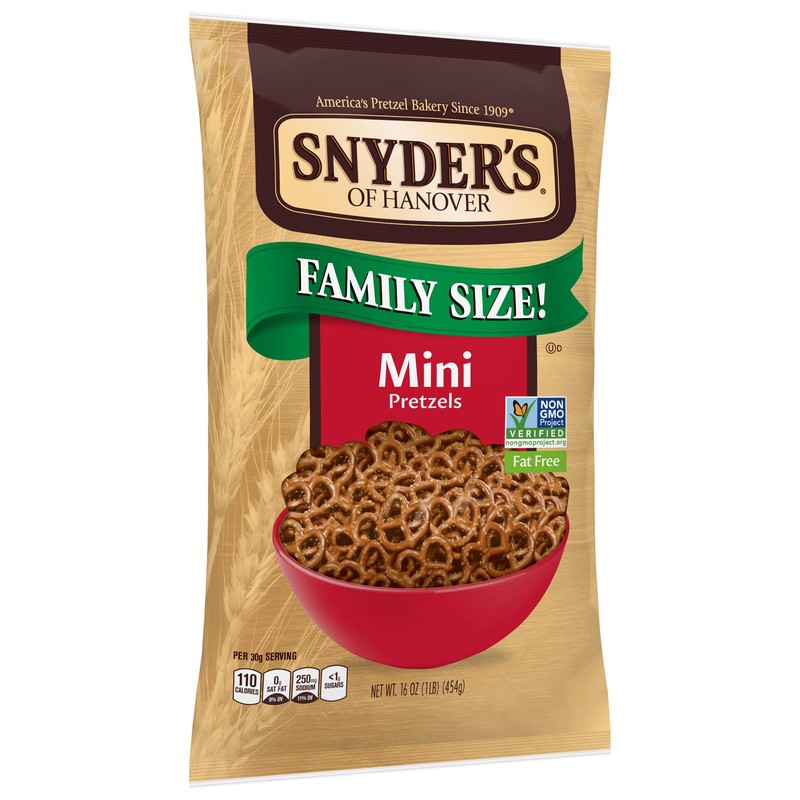 Snyder's Mini Pretzels 16oz (Bag of 4)