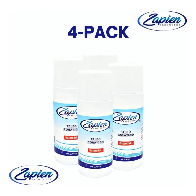 Talco Boratado Zapien 175 Grs. (4-pack)