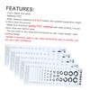 ABOOFAN 5 Sheets C Type Eye Chart Wall Visual Exam