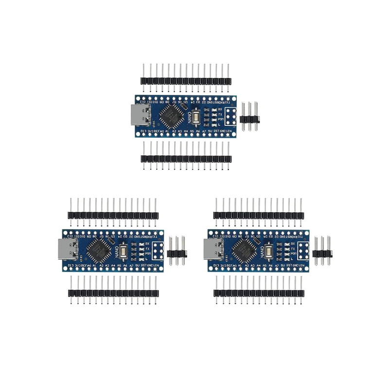 KEAcvise Nano 3.0 ATmega328P Controller Board (6-Pack) with Type-C USB