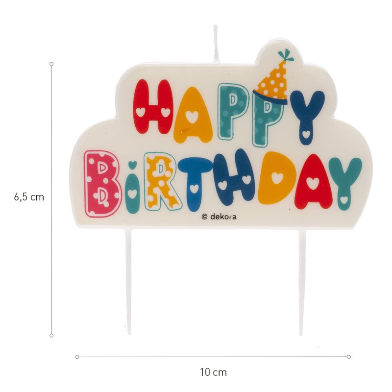 Dekora - Velas Cumpleaños Originales | Vela Happy Birthday Decoracion