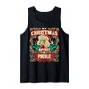 Poodle My Christmas Spirit Dog Santa Claus Elf Reindeer Tank