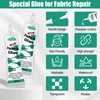 4 Pcs Fabric Glue Permanent, 10 ML Washable Clear Clothing