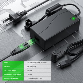 Universal Electric Couch Power Recliner Adapter 29V 2A Power Supply Transformer,Replacement Cl2902-A Power Cord for Recliner Lift Chair Plugs Reclining Sofa Charger,AC/DC Switching Cable,Fit Lazy Boy