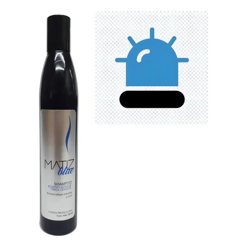 Shampoo Matizador Azul Matiz Edengi 330 Ml