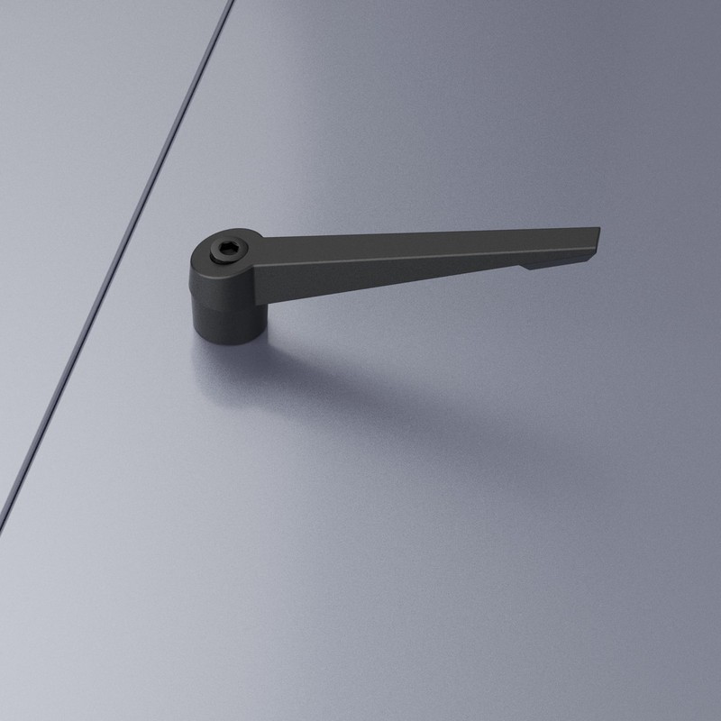 Skweawert Adjustable Clamping Lever Handles, M10 Female Thread Knobs Rotating