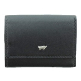 BRAUN BÜFFEL Golf 2.0 Wallet with Press Stud - Genuine Leather (Black, 4 Compartments), black, purse