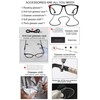 MARE AZZURO Extra Large Square Reading Glasses Men Oversized Readers