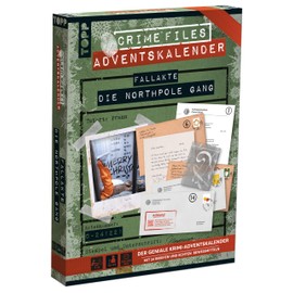 Crime Files The Northpole Gang: The Ingenious Crime Advent Calendar for All Living Room Investigators: Crime Scene Crime Game - 24 Letters with Real Evidence - from 10 Years - 1-4 Players