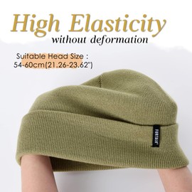 FURTALK Beanie Hat for Men Women Winter Hats for Women Men Soft Warm Unisex Cuffed Beanie Knitted Skull Cap