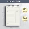 Daily Planner To-Do List Notepad - 80 Sheets Undated, Ideal