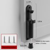 2 Pcs Heavy Duty Spring Loaded Door Stoppers Step-On Door