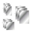 Q-BICS Mirror Stickers 9 Flexible Mirror Sheets 3-6 by 9