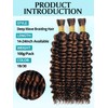 Ombre Brown Human Braiding Hair for Boho Braids 100g 3