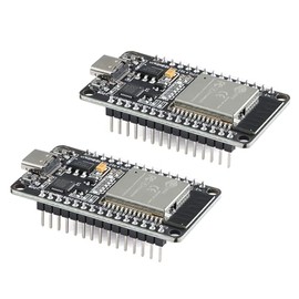 EC Buying 2Pcs ESP32 Development Board CP2102 WiFi Bluetooth-Compatible Dual Core IoT Smart Home Module Type-C Interface Soldering Pins