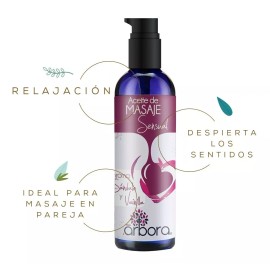Árbora 2 Aceites Masaje Sándalo + Cítrico Relajantes E Hidratantes