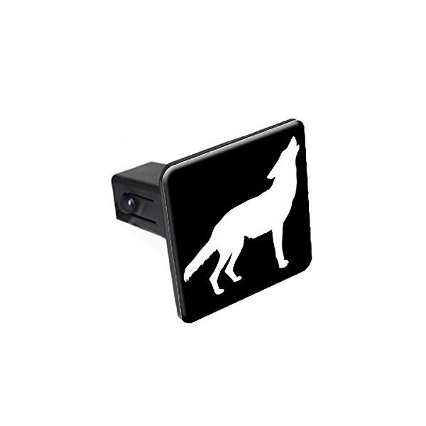 Graphics and More Wolf Howling - 2" Tow Trailer Hitch