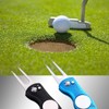 KABUDA 2 Pack Metal Foldable Golf Divot Tool with Pop-up